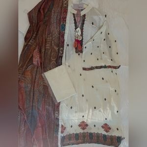 Pure muslin 3 peice suit